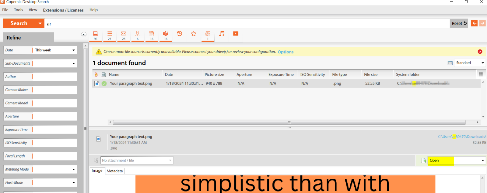 Resolution to organize your files? Let Copernic's Search Solutions do ...